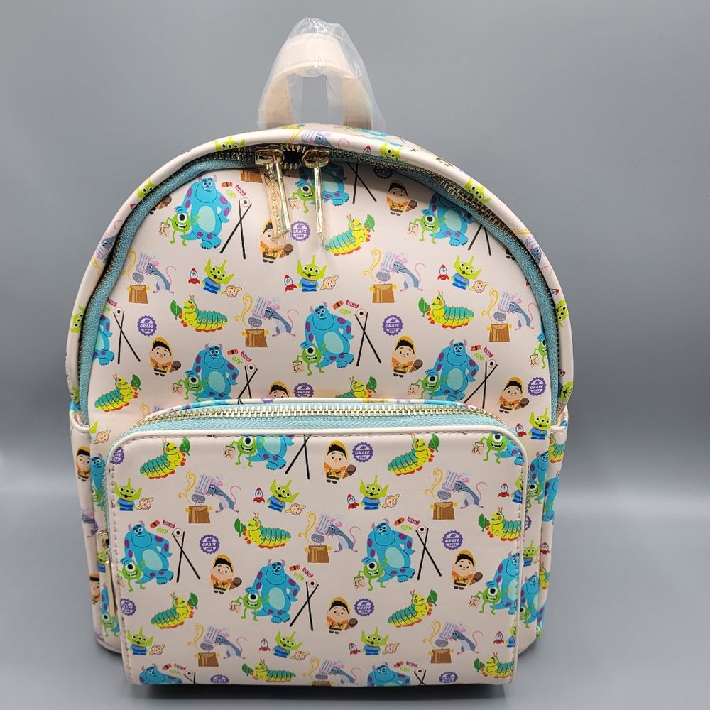Danielle Nicole Disney Pixar Food Backpack & Cardholder Set - Picture 2 of 8